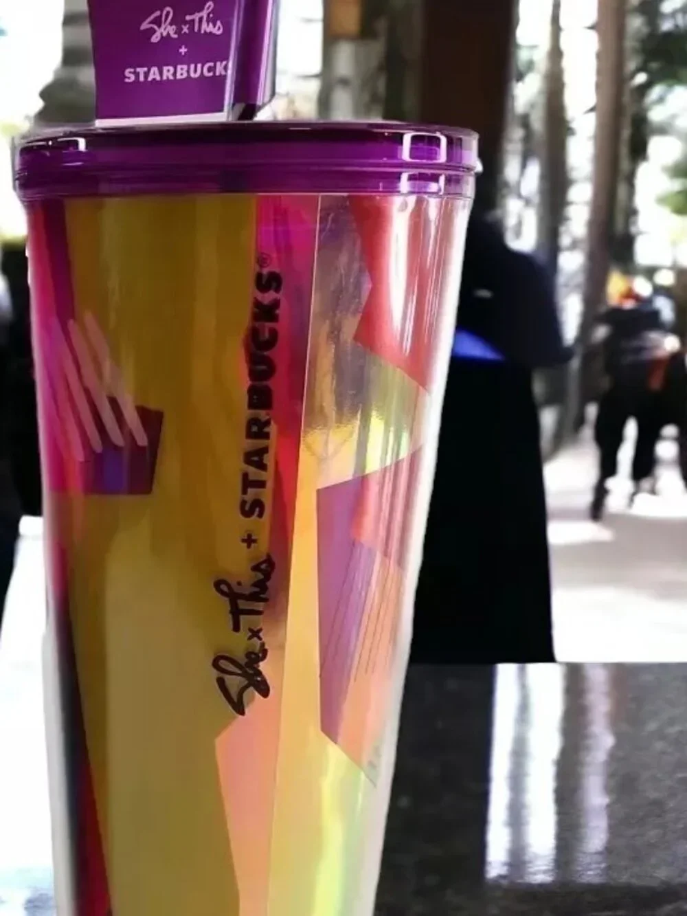 NWT Starbucks X Shae Anthony 2024 ‘She x This’ Graphic Cold Cup 240Z Tumbler